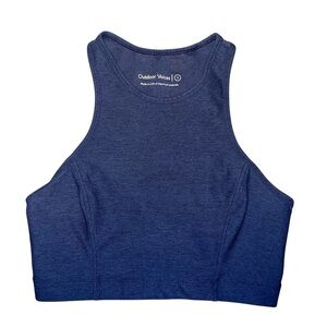 Outdoor Voices Athena Crop Top Sports Bra Blue Navy Womens Activewear Size S